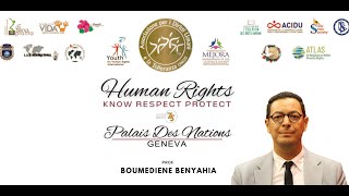 Prof Benyahia Speech at the Palais des Nations UN quotKnow Respect Knowquot islam religion diplomacy [upl. by Warwick516]