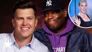 Michael Che Pokes Fun At Scarlett Johansson While ROASTING Colin Jost [upl. by Levison]