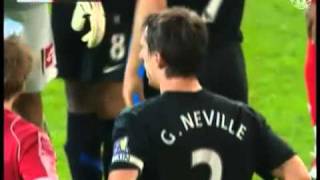 Gary Neville Red Card v Barnsley [upl. by Issi]