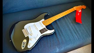 Unboxing Fender Vintera II 50s Stratocaster  Black [upl. by Emirej]