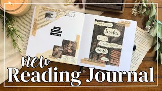 2024 READING JOURNAL SET UP🕯️New spread ideas  vintage vibes [upl. by Issac]