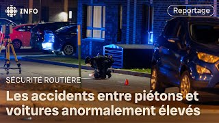 Hausse des accidents impliquant des piétons à Québec [upl. by Deena]