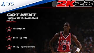 2K23 Jordan Challenge quotGOT NEXTquot  1984 TEAM USA VS NBA ALLSTARS  EP2 [upl. by Beffrey]