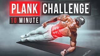 EXTREME 10 MINUTE PLANK WORKOUT FOR 6 PACK ABS [upl. by Lehsar]