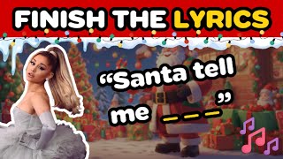 Finish The Lyrics  Christmas Edition❄️🎅 Most Popular Christmas Songs🎄  Music Quiz [upl. by Talanta594]