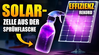 Geniale Erfindung SprühSolarzelle 95 günstiger als Solarmodule [upl. by Udale]