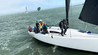 J99 Mymble spears race committee trawler at Rolex Big Boat Series [upl. by Aidekal]