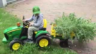 CHILDREN TRACTOR Peg Perego JOHN DEERE ♦ Tractor for Kids Ground Force ♦ Death of the Mega Thistle [upl. by Nnylsoj132]