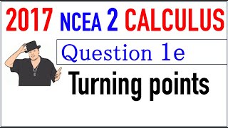 2017 NCEA 2 Calculus Exam Q1e [upl. by Maggi291]