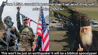 In the USA the civil war will start in 2024 A biblical apocalypse  Mt Neophytos of Morphou [upl. by Notsek935]