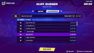 Cliff Runner 49110 Speedrun Mode  Fortnite Rocket Racing [upl. by Andrus920]