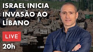 ISRAEL INICIA INVASÃO AO LÍBANO  PROFESSOR HOC AO VIVO [upl. by Naujuj]