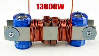 I turn Magnet 220V Motor Copper Coil Transformer Core Adjustable Electricity Generator [upl. by Krusche]