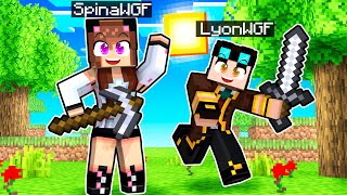 IO E LYON GIOCHIAMO A MINECRAFT DI COPPIA 💕 [upl. by Treble]