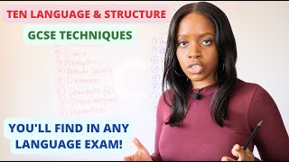 10 Language amp Structure Techniques Youll Find In ANY GCSE English Language Exam AO2 Marks [upl. by Ravid]