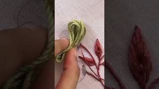 Cllocted flower embroidery tutorial for beginners embroidery flowerembroidery [upl. by Arnelle]