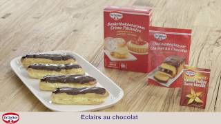 Idée recette Éclairs au chocolat [upl. by Quitt]