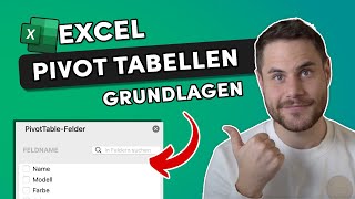 Excel PivotTabellen ERSTELLEN 📚 Grundlagen einfach erklärt [upl. by Mayne174]