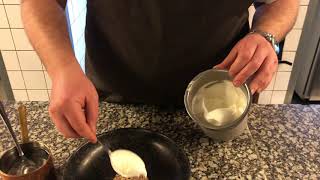 How to perfectly scoop your ice cream with a spoon See how our Head Chef does it [upl. by Annuhsal]