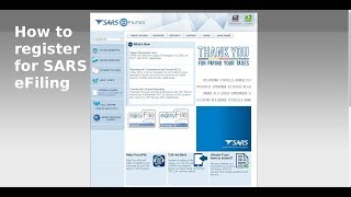 How to Register for SARS eFiling [upl. by Tegdig214]