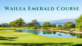 Wailea Emerald Golf Course  Maui Hawaii  Breathtaking Views [upl. by Nosecyrb]