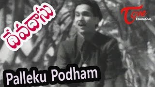 Devadasu Telugu Movie Songs  Palleko Podam Video Song  ANR  Savitri [upl. by Hobbs]