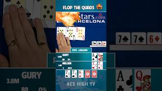 Action QUADS on Flop 🔥 poker pokerhighlights [upl. by Evadnee136]