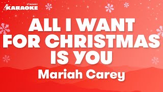 Mariah Carey  All I Want For Christmas Is You Karaoke Version [upl. by Cilo]