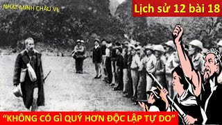 lịch sử 12 bài 18 NHỮNG NĂM ĐẦU CỦA CUỘC KHÁNG CHIẾN TOÀN QUỐC CHỐNG THỰC DÂN PHÁP 1946  1950 [upl. by Paluas]