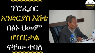 ETHIOPIA  Professor Endrias Eshete is critically ill [upl. by Kirit]