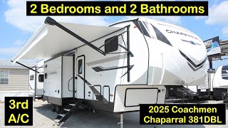 New Fifth Wheel RV with 2 Bedrooms 2025 Coachmen Chaparral 381DBL [upl. by Swart559]