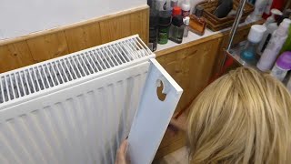 Jan shows how to remove radiator covers to clean the dust [upl. by Regazzi]