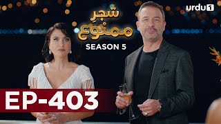 ShajareMamnu  Episode 403  Turkish Drama  Forbidden Fruit  Urdu Dubbing  27 June 2022 [upl. by Fauver]