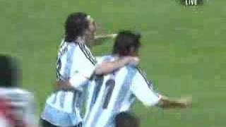 COPA AMERICA 2007 ARGENTINA 4 VS Peru 0 [upl. by Atinaj]