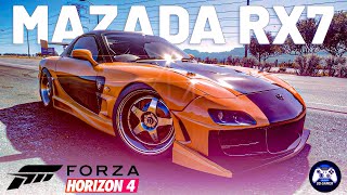 quotEpic Drag Race in Forza Horizon 4 with the Mazda RX7 🔥  Ultimate Speed Test [upl. by Annaeg517]