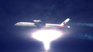 Live abduction Malaysian Airline plane  Abduccion en vivo del avion de Malasia [upl. by Eittik]