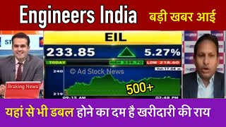 Engineers india stock latest news  Engineers india share target [upl. by Nagad]