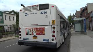 MTA New York City Bus New Flyer XD60 4756 B38  Lafayette Avenue amp Malcolm X Boulevard [upl. by Richela]