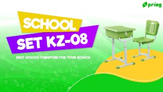 School Set for Primary and Elementary School KZ08 by SPRING FURNITURE [upl. by Herrod]