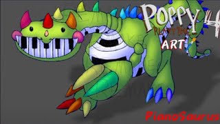 Poppy playtime chapter 4 PianoSaurus ibispaintx PianoSaurus PoppyPlaytimeChapter4 Fanart [upl. by Thibault]