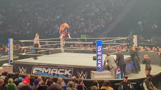 WWE SMACKDOWN 12624 MINNEAPOLIS  Cody Rhodes vs Chad Gable top rope high spot [upl. by Rimhsak483]