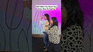 How To Fight🤣😭 ytshorts siblinggoals sisterhood siblingrivalry [upl. by Damek]