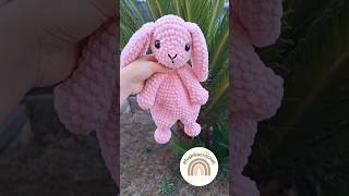 Crochet Bunny Snuggler crochet bunny lovey bunny amigurumi [upl. by Yoshi]