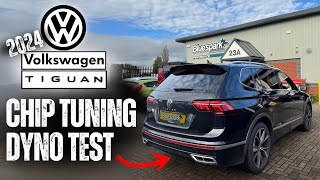 VW Tiguan Allspace 2024 15 TSI 148bhp150ps Dyno Test – Bluespark Tuning Box [upl. by Hild678]