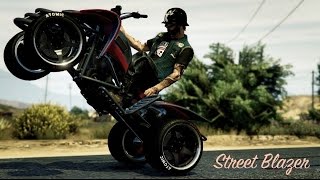 GTA 5 Online  Street Blazer Customization Guide Test Drive And ATV Wheelie GTA V Bikers DLC [upl. by Mroz150]