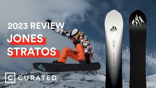 2023 Jones Stratos Snowboard Review 2024 Same Tech Different Graphic  Curated [upl. by Trebornhoj]