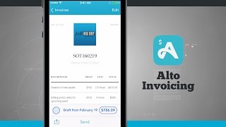 Alto Invoicing  Cloud Estimates amp Business Reporting iPhone App Demo [upl. by Euqinehs67]