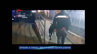 Omicidio a Cetraro 46enne ucciso davanti pizzeria [upl. by Ahsiyt978]