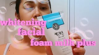 Whitening facial foamscentio milk plusJen queen [upl. by Adnuahsor]