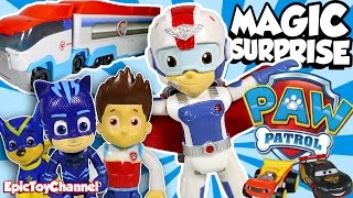 PAW PATROL Magic Surprise Paw Patroller NEW Air Rescue Ryder Disney Cars Toys amp PJ Masks ToysReview [upl. by Bigot399]